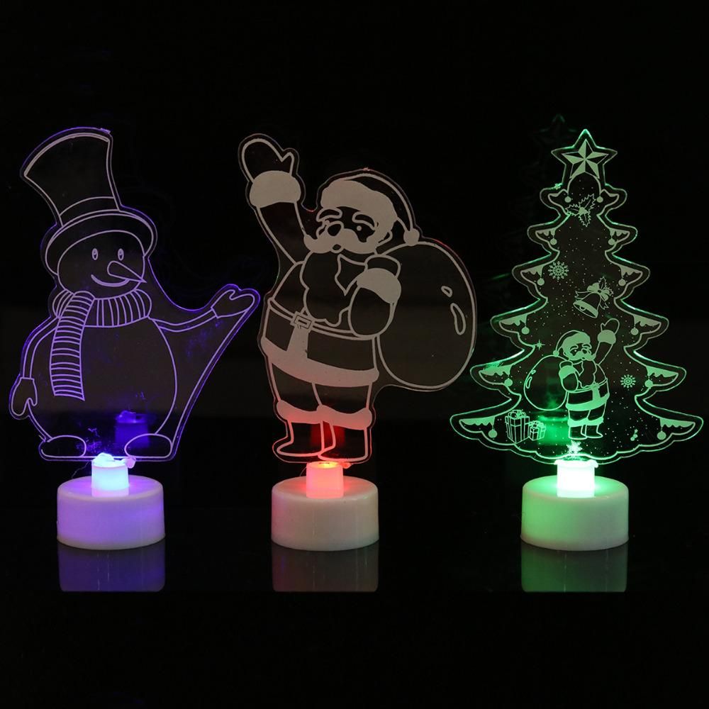 Acquista Acrilico Led Mini Albero Di Natale Pino Decorazione Natalizia Scolorimento Automatico Ornamenti Regalo Colorati Articoli Feste Natale Babbo Natale A 10 8 Dal Yiyu Hg Dhgate Com