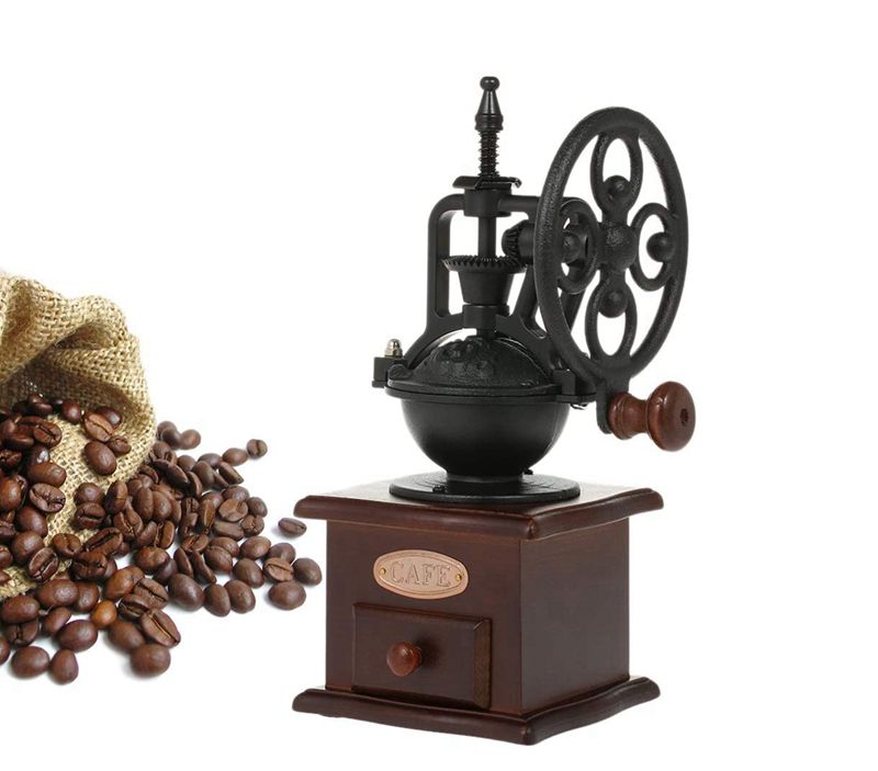 Compra Molinillo De Café Manual Molino De Café Antiguo Hierro Fundido De  Hierro Fundido Con Ajustes De Molido Cajón De Captura 11.5 X 11.5 X 26 Cm  Barato | Entrega Rápida Y Calidad | Es.Dhgate