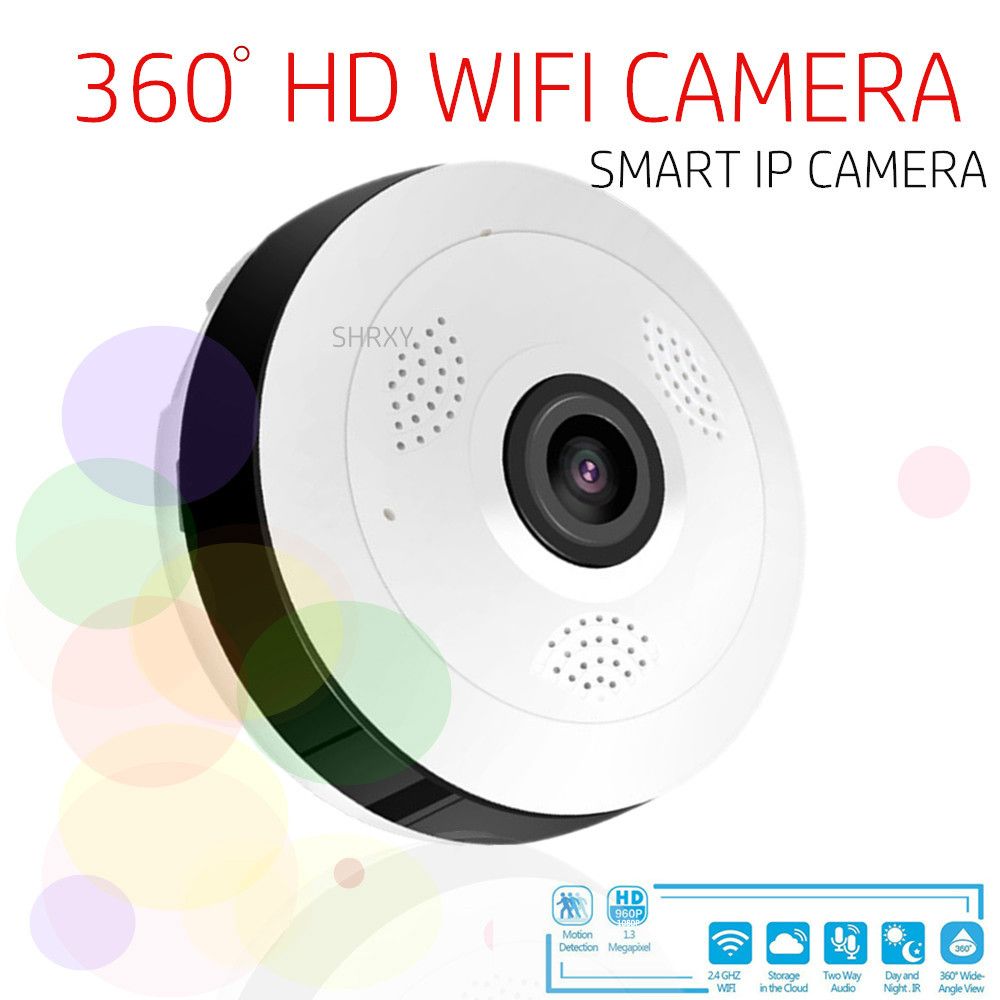 1080P Fisheye Panoramic IP PoE Camera 360 Degree Wide Angle Indoor Network CCTV