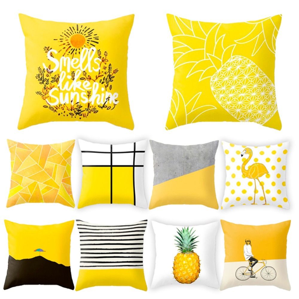 soft yellow cushions