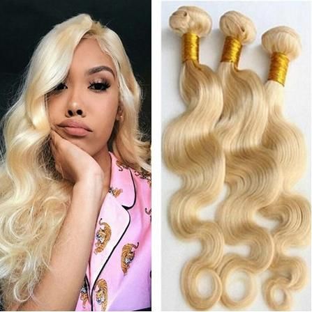 Russian Body Wave Hair Weaves 613 Blonde Bundles Body Wave Virgin