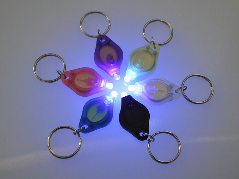 Ultraviolet Rays Mini Flashlights UV Light Money Detector LED Keychain