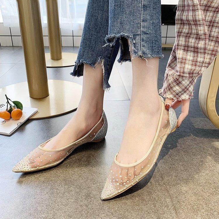 designer pointed toe flats