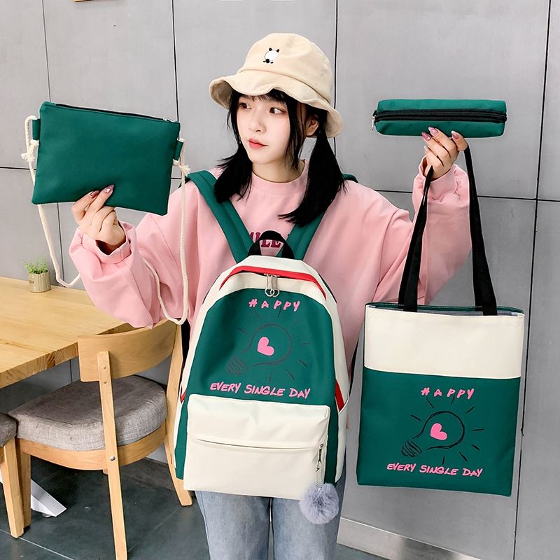 school student with bag