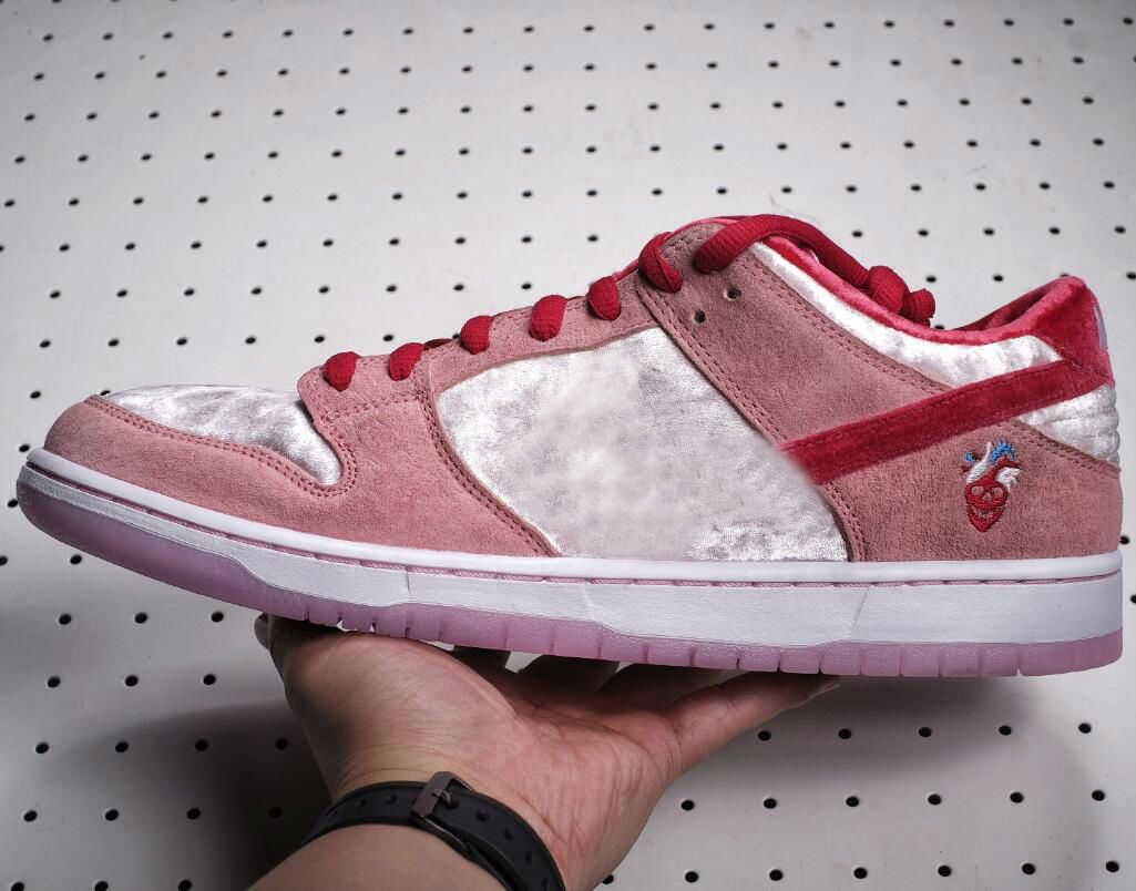 pink velvet trainers