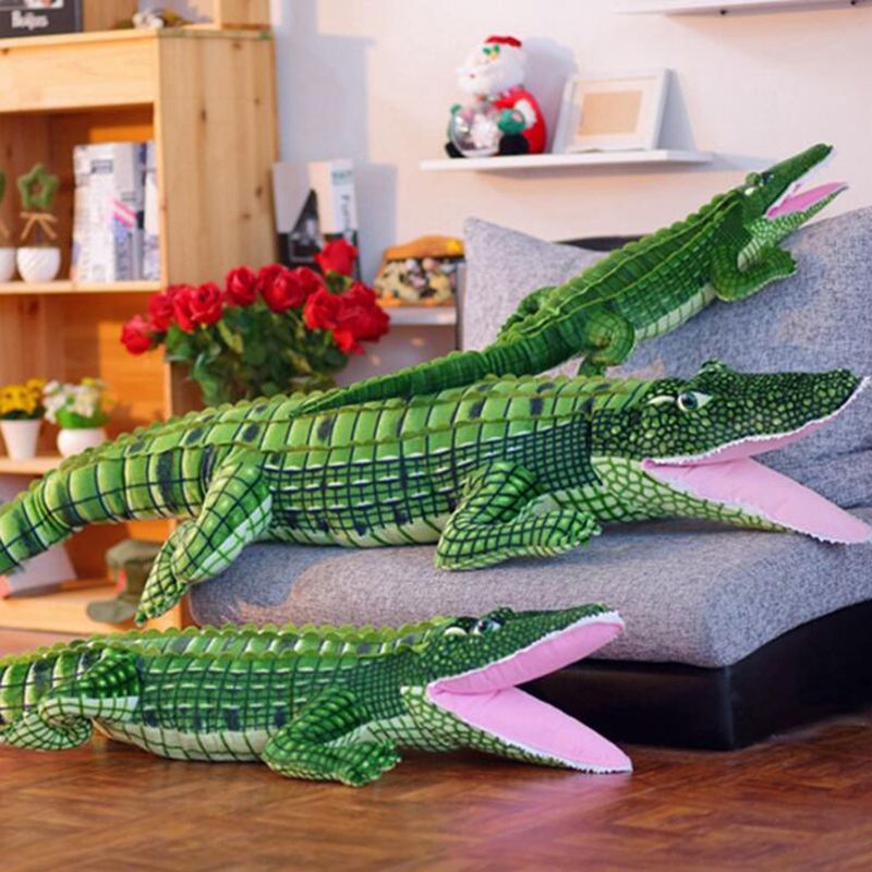 large stuffed crocodile