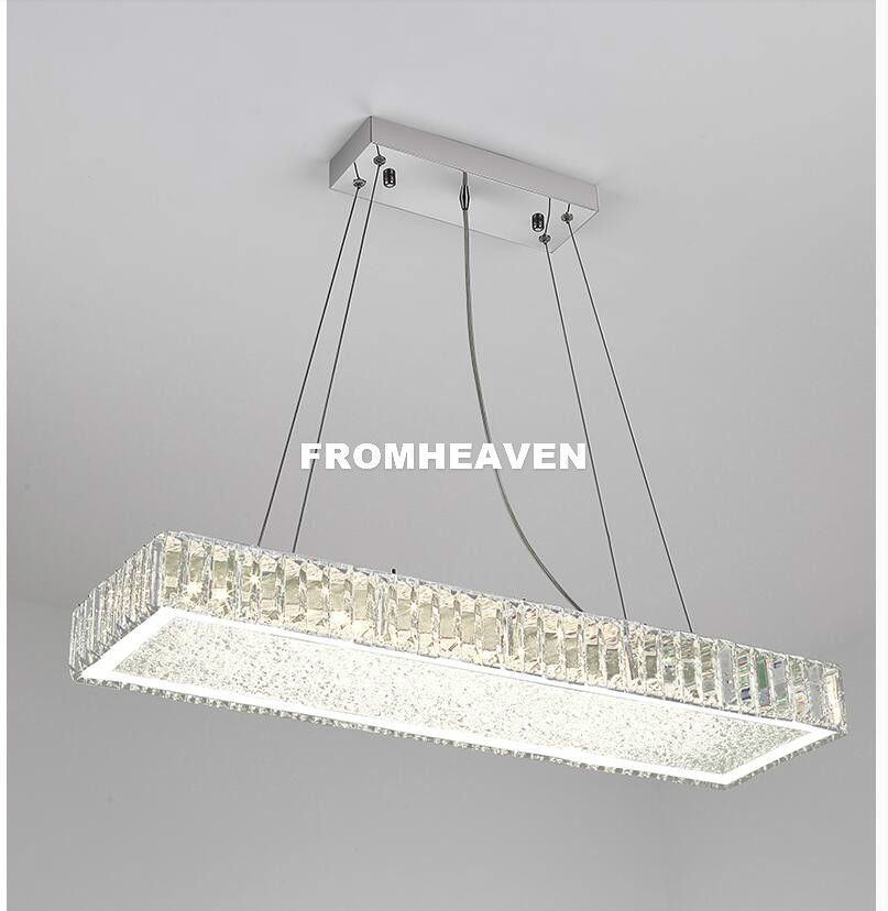 Stainless Steel Led Transparent Kitchen Pendant Light Coffee Shop