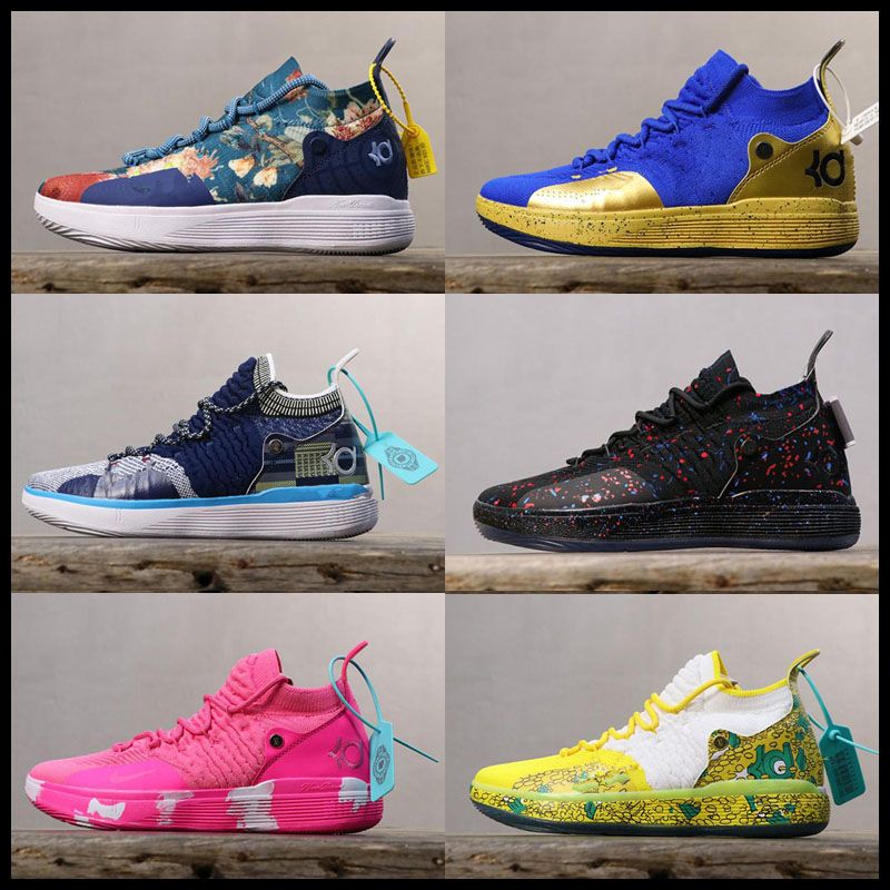 Hot Men 2019 Kevin Durant KD 11 11S Multi Color KD11 XI Trainers WHITE Zoom  X Anniversary Kids Basketball Shoes X Elite Mid Sport Sneakers From Yaya2,  $36.64 | DHgate.Com