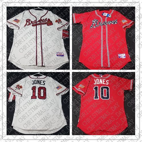 chipper jones red jersey