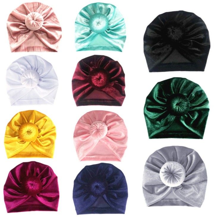 baby velvet turban