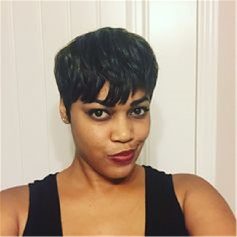 Brazilian Virgin Human Hair Wigs For Black Women Cut Human Hair
