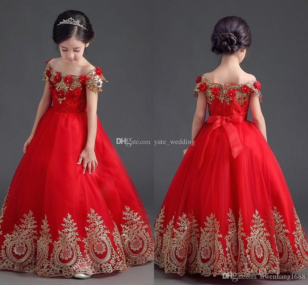 red gown for girls