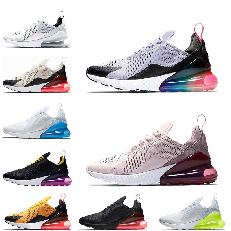 Großhandel Nike Air Max 270 Shoes Heißer Verkauf Laufschuhe Männer Frauen Schuhe 2019 Neue Rote Schwarz Weiße Männer Turnschuhe Klassische Sport ...