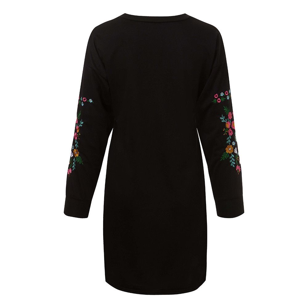 X Sudadera De Manga Larga Con Bordado Floral Para Mujer Dres X Sudadera De Manga Larga Con Bordado Floral Para Mujer Dres