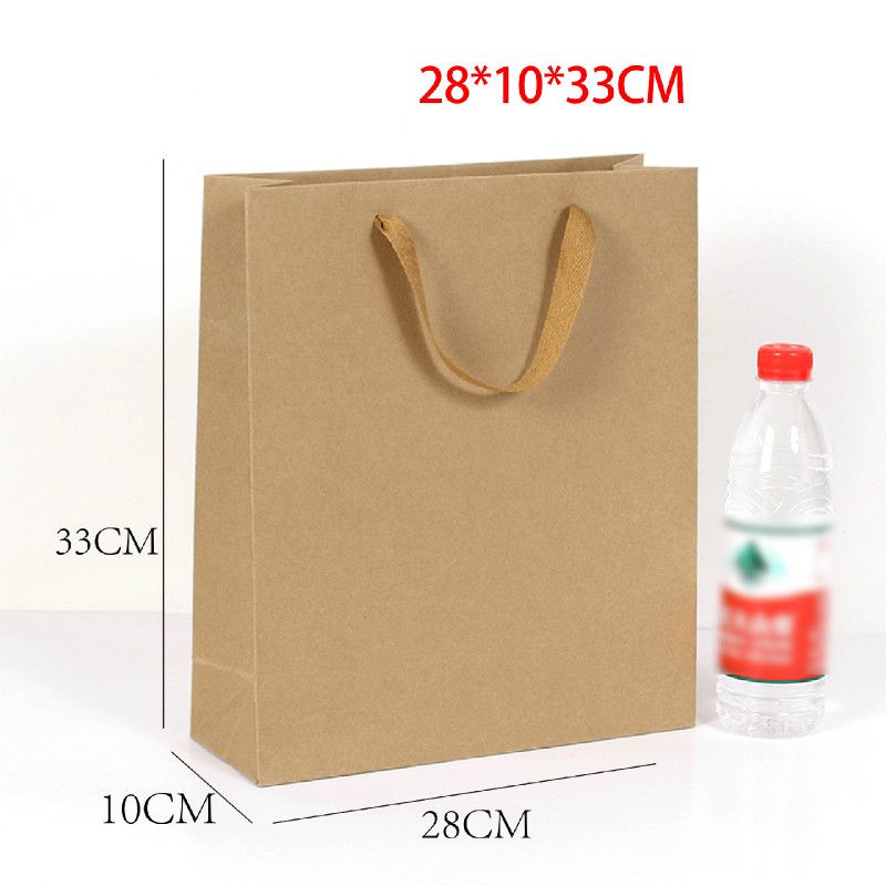 Kraft Pape28x10x33cm Kraft Pape Bag