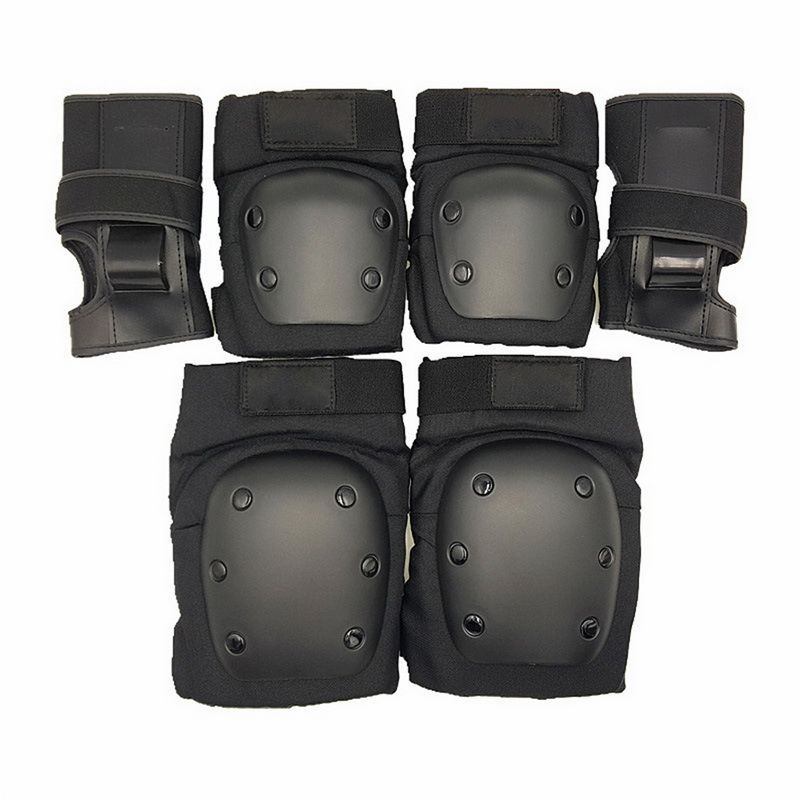 6 PCS Set Child Youth Adults Safety Protective Gear Adjustable Knee Elbow Pads Wrist Brace for Cycling Skating Rollerblading