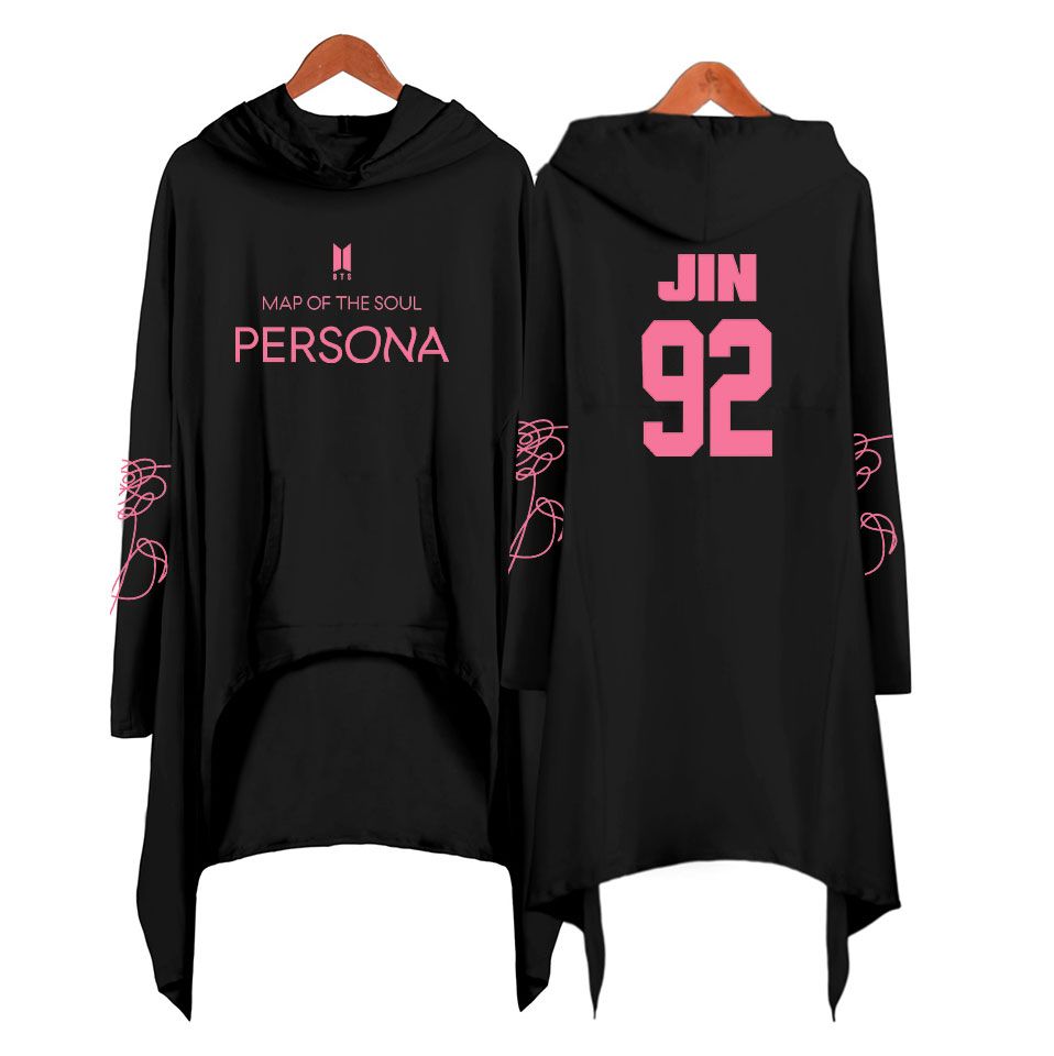 Compre Moda Bts Kpop Mujeres Con Limite Maximo De Vestir Sudaderas Bolsillo De La Camisa Streatwear Bangtan Bts Harajuku De Manga Larga 2019 De La Venta Caliente Vestido De Las Tapas Ocasionales