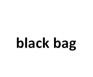 schwarze Tasche