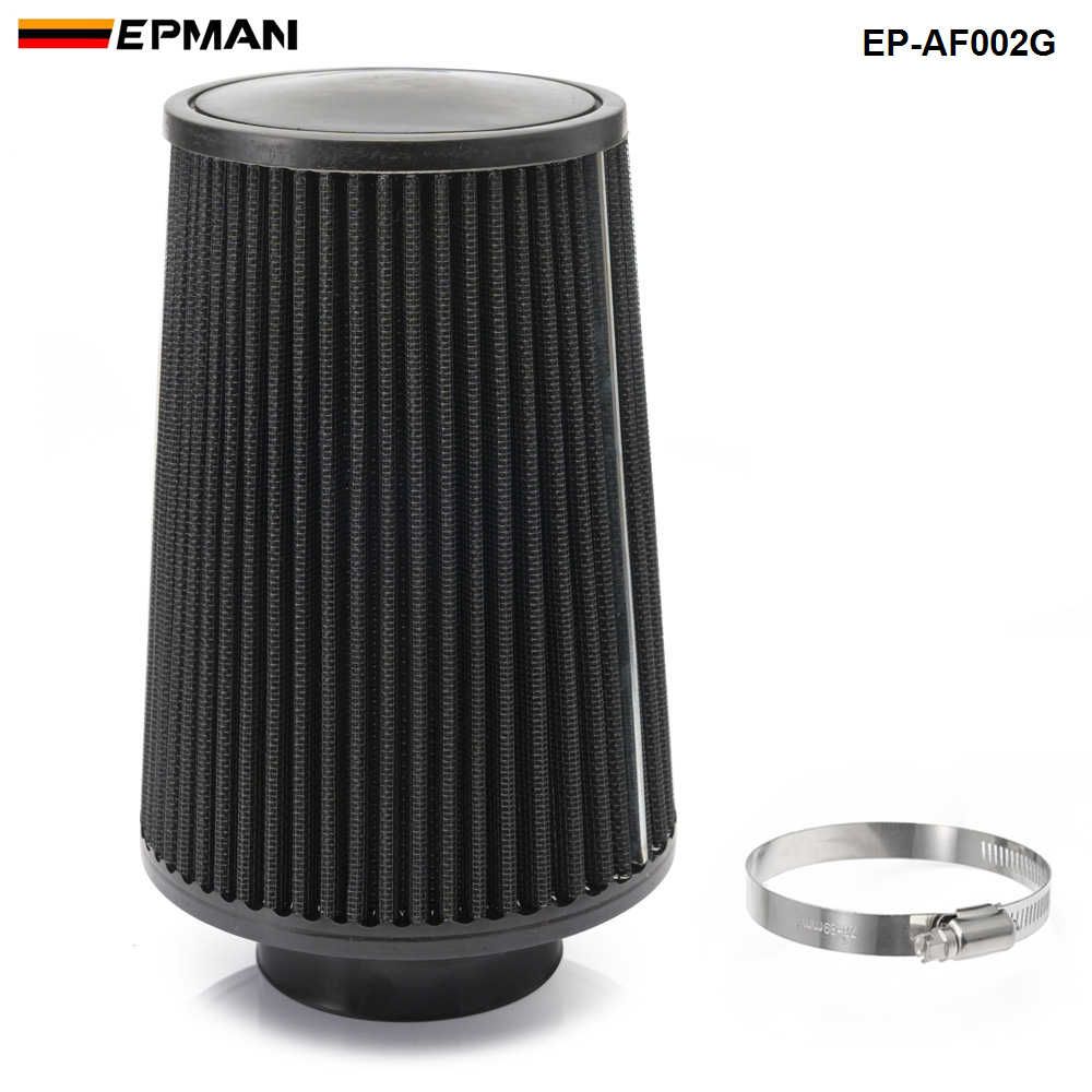 3/" Inlet Short Ram Cold Air Intake Filter Round//Cone Universal BLACK For BMW 1