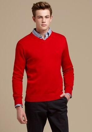 red polo sweater men