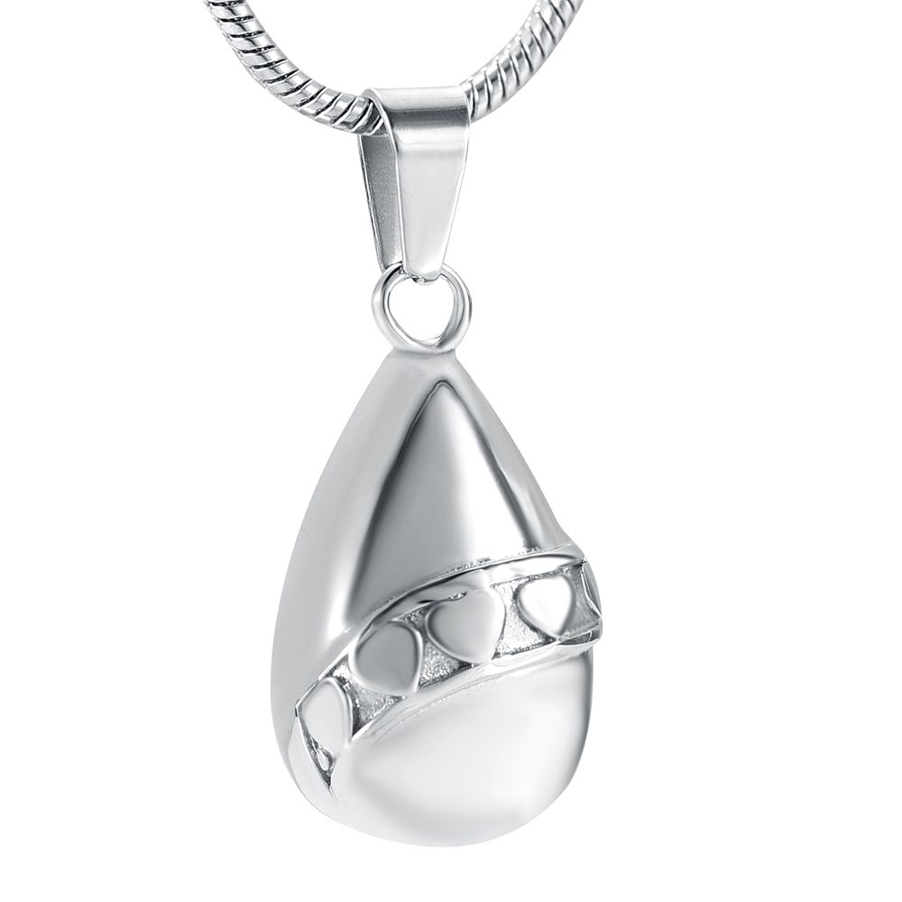 Wholesale LkJ9946 Perfect Cremation Jewelry Heart Inlay Teardrop