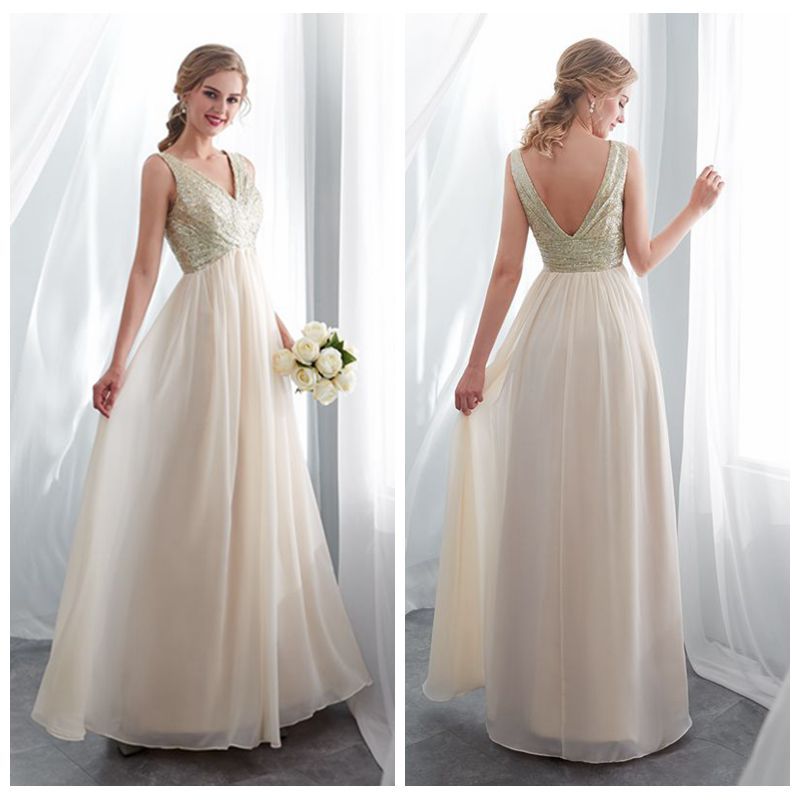 champagne sparkly bridesmaid dresses