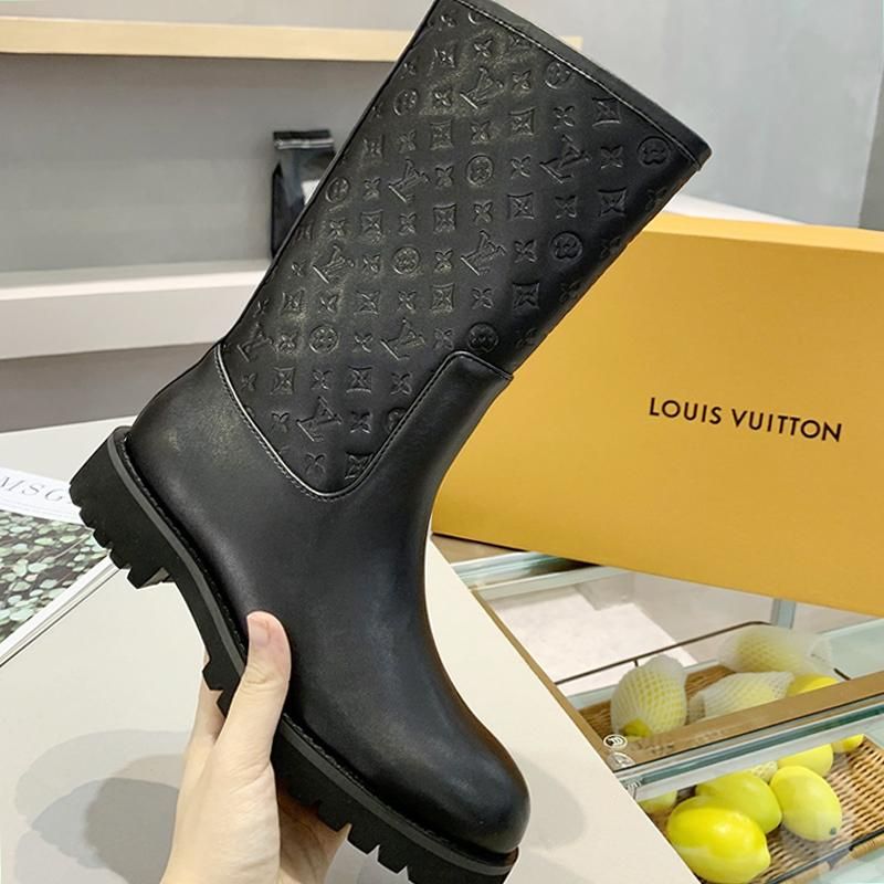 louis vuitton drops flat half boot