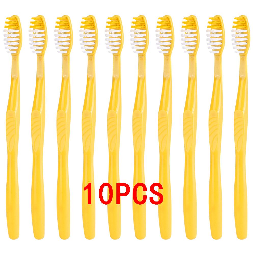 disposable toothbrush and toothpaste