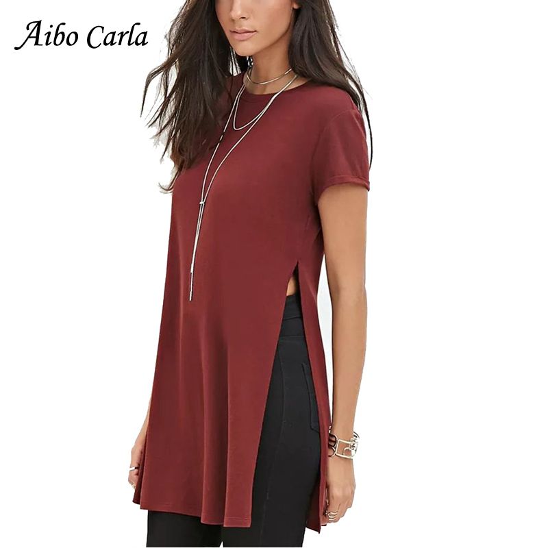 maxi shirt with slits on both sides