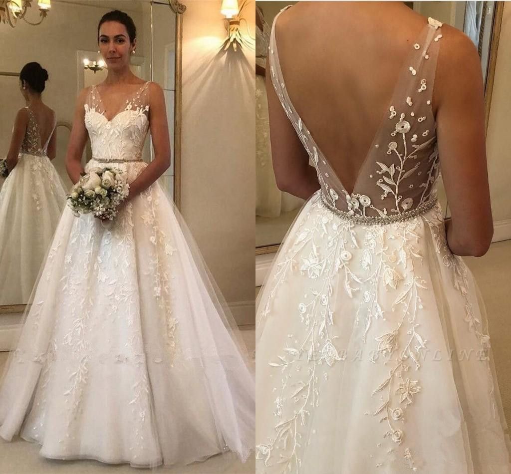 cheap a line wedding dresses