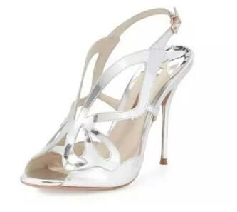 silver butterfly sandals