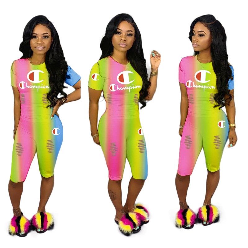 champion shirt and shorts set women's
