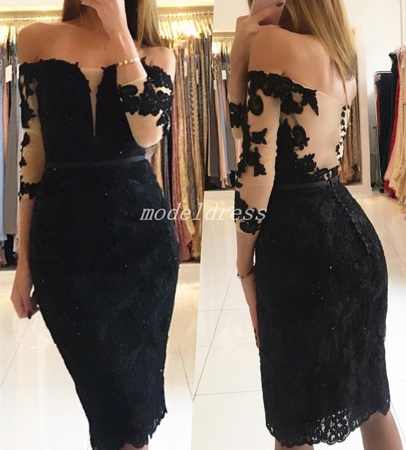 black cocktail dress plus
