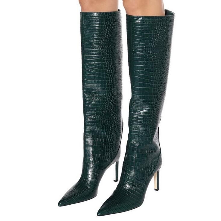 crocodile high heels