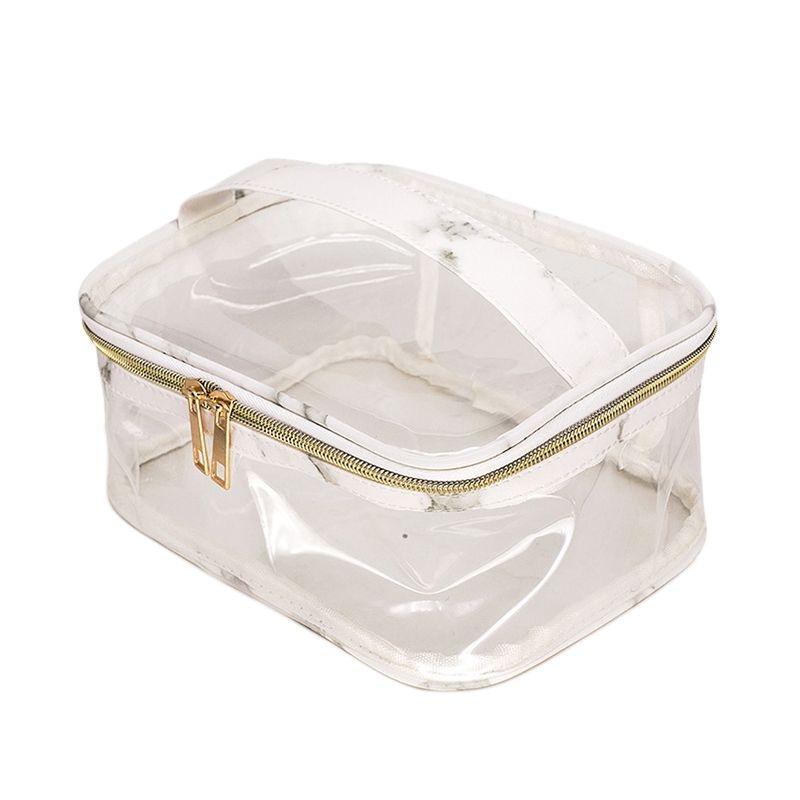 transparent toiletry bag