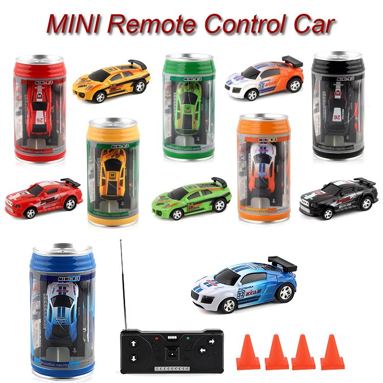mini rc car in a can