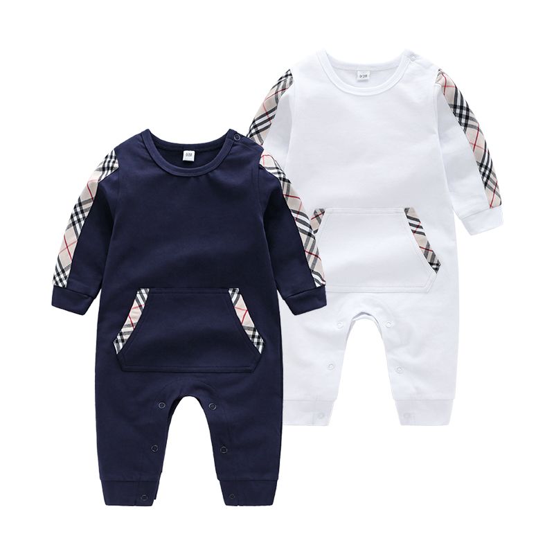 Compre Alta Qualidade Da Criança Roupas Bebê Recém Nascido Menino Roupas Meninas Manga Longa Romper Macacão De Algodão Em Torno Do Pescoço Macacão De Bebê 0 24 M De Pvflymk1, $88,39 | Pt.Dhgate.Com