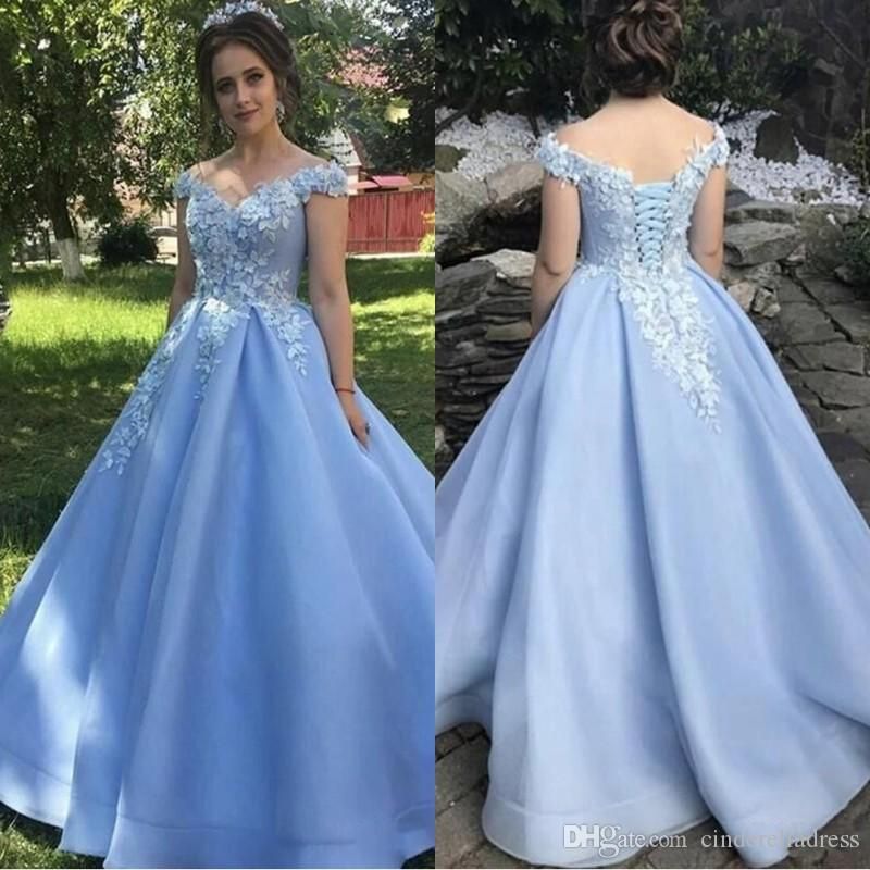 beautiful light blue dresses