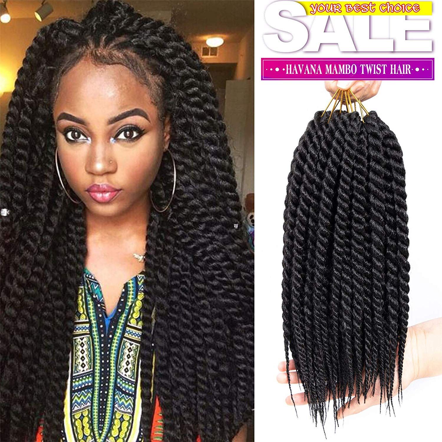2019 Hot 18inch Havana Twist Crochet Braids Havana Mambo Twist