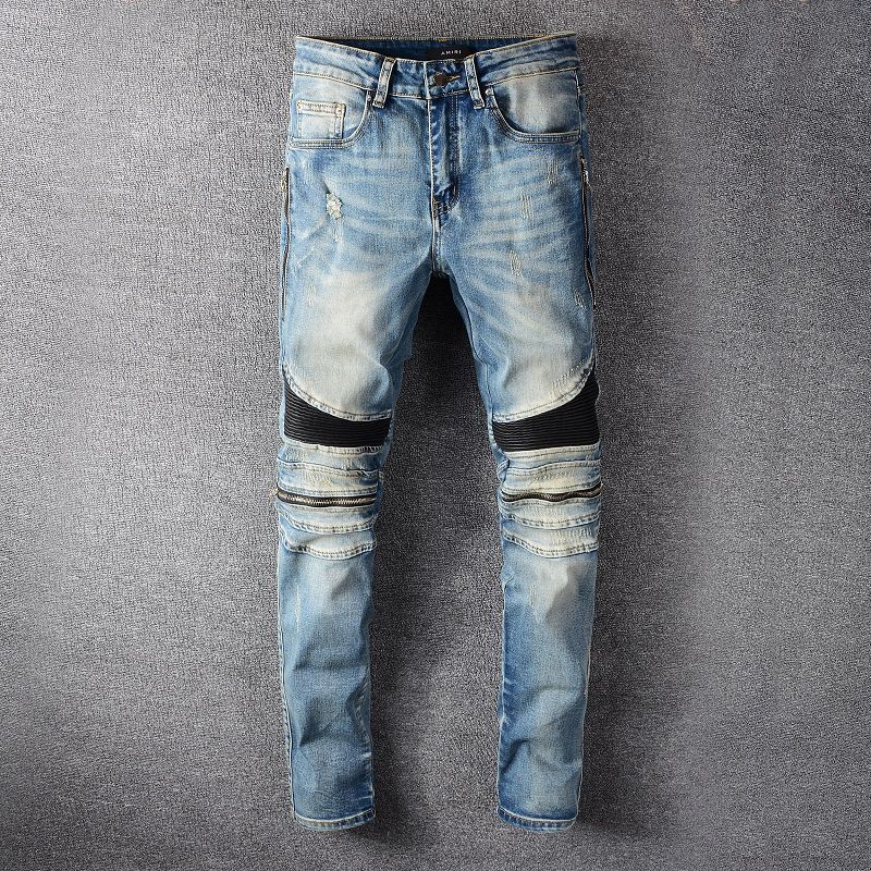 Acquistare 2020 Amiri Tendenza High Street Jeans Maschio Cuciture Strappato  Slim Designer Pantaloni Degli Uomini Di Strada Popolare Distressed Denim  Pantaloni 01 Economico | Consegna Veloce E Qualità | It.Dhgate