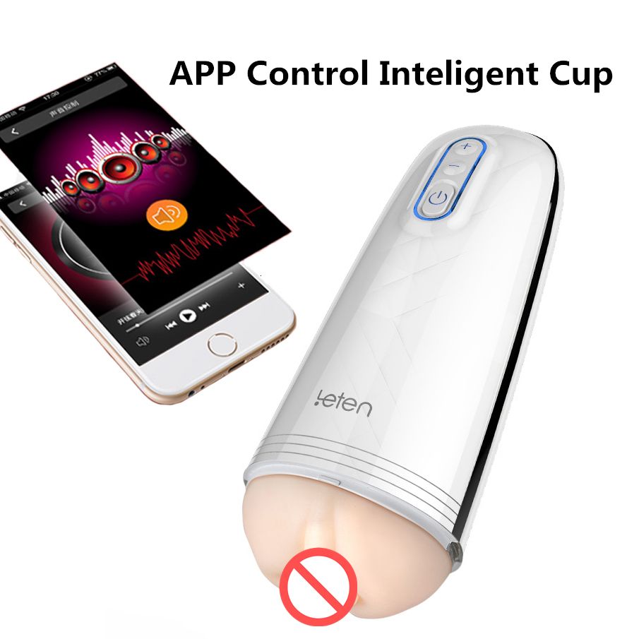 Buy leten z9 app control male masturbator long distance sexual inteligent m...