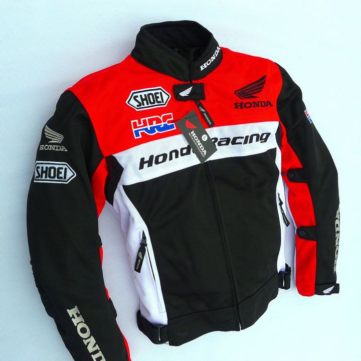 Hot cycling jacket clothes breathable mesh durable safety summ Honda HRC# Hot cycling jacket clothes breathable mesh durable safety summ Honda HRC#