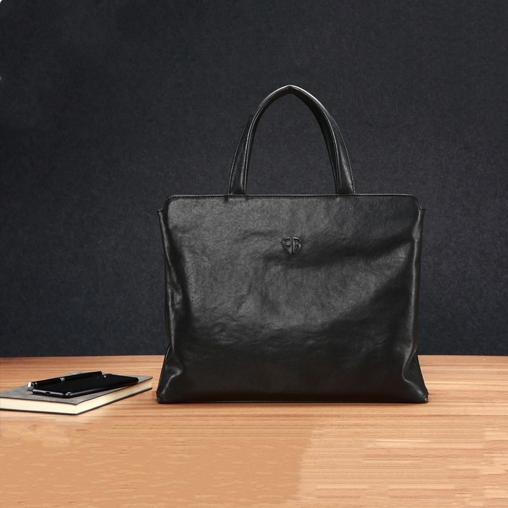 Compra Hombres Del Cuero Genuino Bolso Delgado Del Ordenador Portátil De La  Cartera Del Bolso De 15,6 Pulgadas Y 14 Pulgadas De Negocios Carteras Para  Hombre Negro FEGER CJ191201 Barato | Entrega