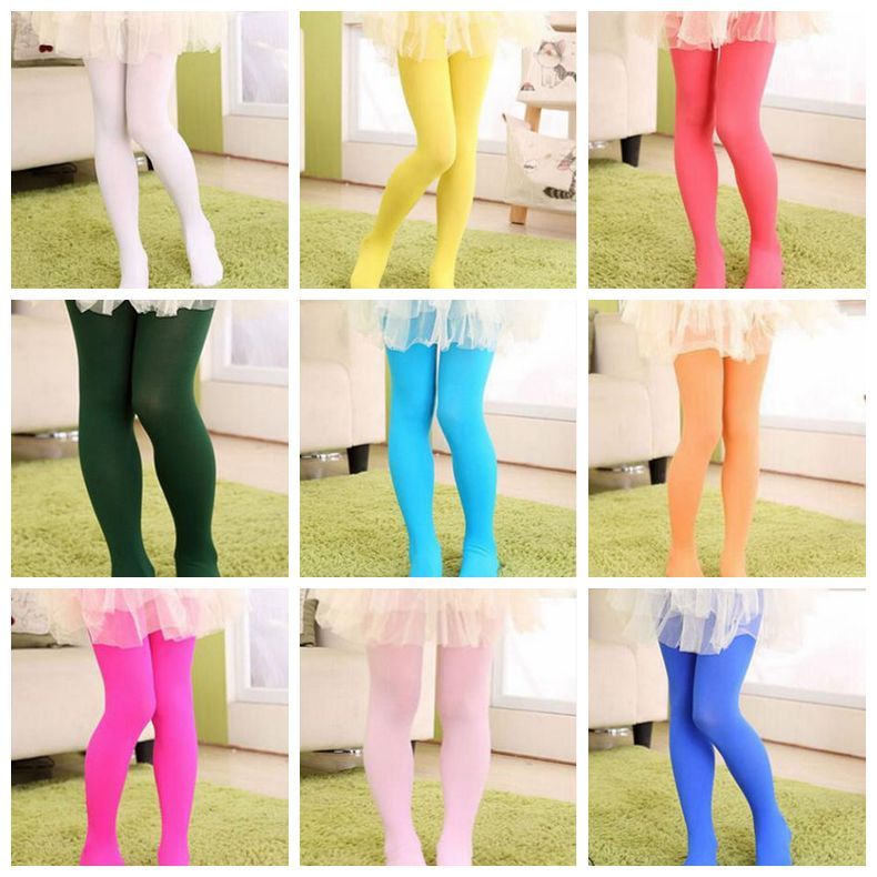 Candy Color Girls Kids Baby Tights Stockings Pantyhose Socks Ballet Dance Pants 