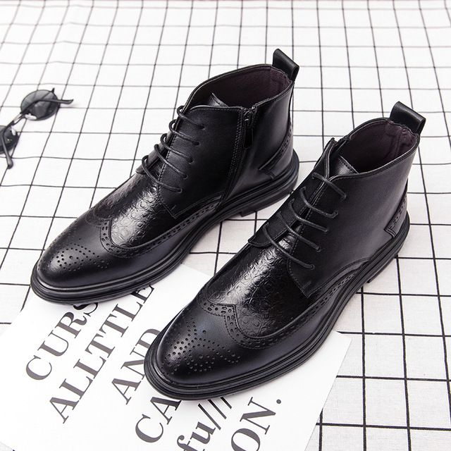 pure leather shoes for mens without laces