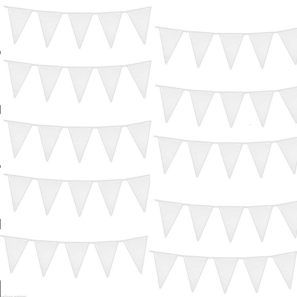 satin al beyaz ucgen bayrak sh190920 asma 180 bayraklar 70m beyaz bayraklar dize afis bunting dugun dekorasyon dogum gunu evli parti malzemeleri
