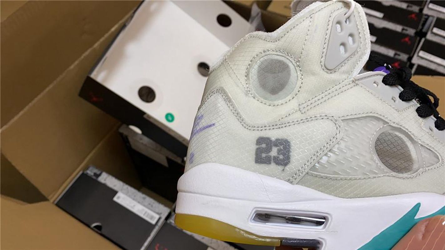 Compra OFF WHITE X AIR JORDAN 5 RETRO SP 2020 Zapatos De Los Nuevos Hombres  5S Baloncesto Off 5 3M Verde Naranja Blanco Deporte Mejor Calidad De Diseño  En Las Zapatillas De