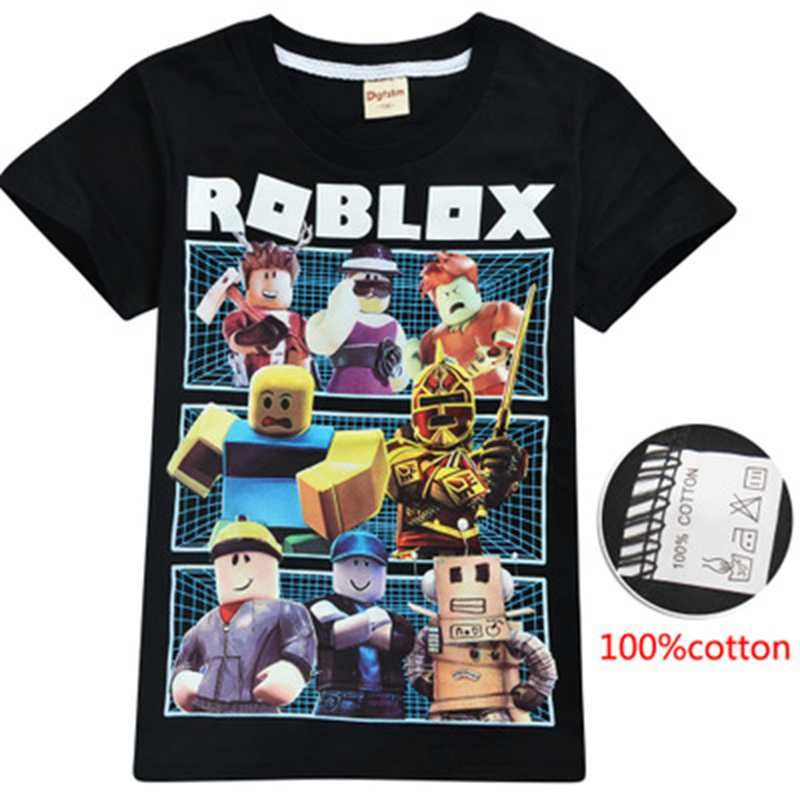 Kids Boys Roblox Imprimir T-shirt de manga curta Verão Casual Tee Tops  Roupas