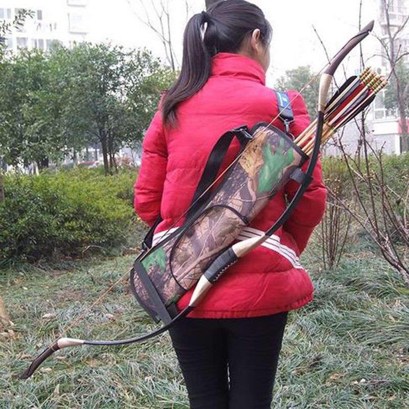 1 Archery Arrow Quiver Back Waist Side Black Bag Bow Holder Pouch Target Hunting 1 Archery Arrow Quiver Back Waist Side Black Bag Bow Holder Pouch Target Hunting