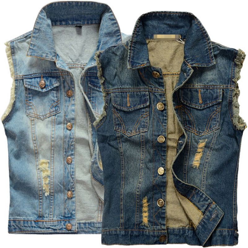 distressed vest